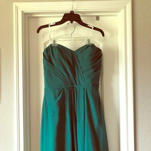 Emerald green bridesmaid dress